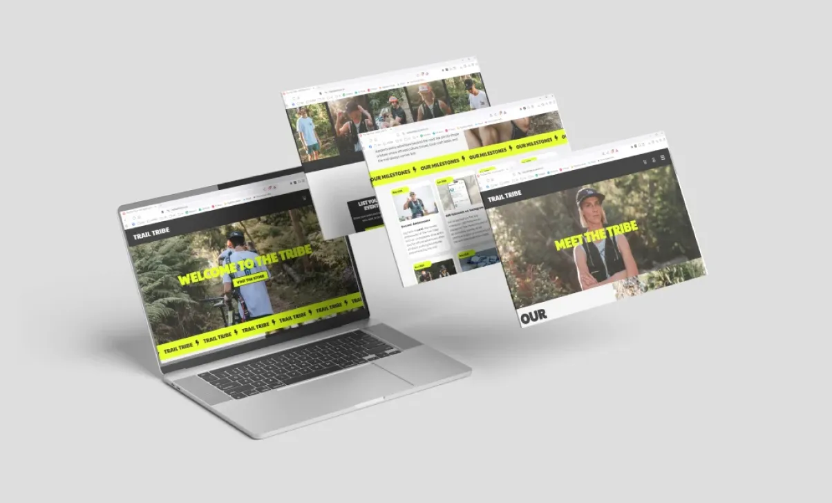 Trail Tribe brand and web design