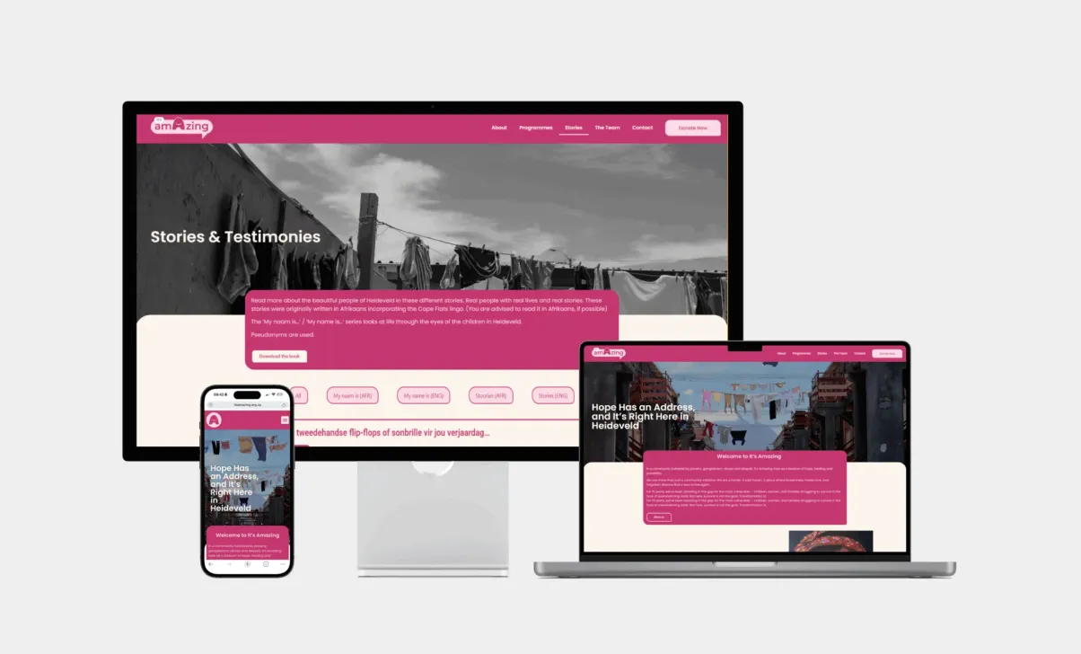 It's Amazing brand and web design
